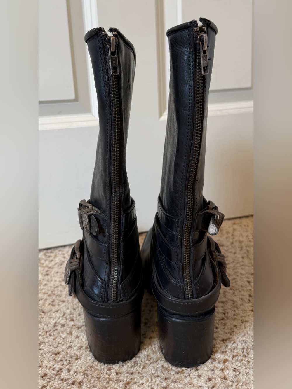 Freebird Pikes Handmade Leather Boots in Black, Size 9 - Picture 6 of 11